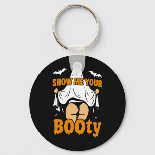 Funny Girl Boo Ghost Zeigen Sie mir Ihren Hintern Schlüsselanhänger