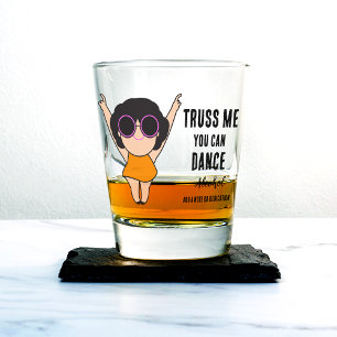 Funny Girl Dancing Happy - Shotglas Schnapsglas