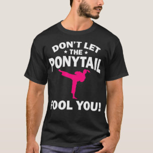 Funny Girl Karate Design Kinder Kickboxing T-Shirt