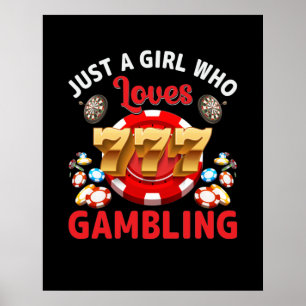Funny Girl Lieben Glücksspiel Kunst Casino Poster