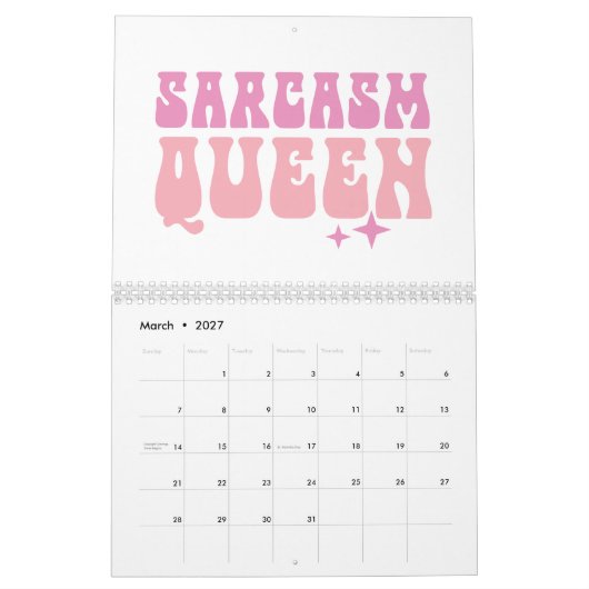 Funny Girl Pink Quotes Kalender (Mär 2027)