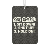 Funny Girl Quotes Black Car Autolufterfrischer (Rückseite)