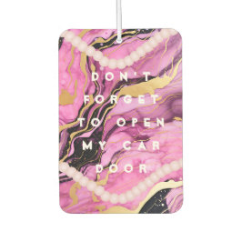 Funny Girl Quotes Open Door Pink Car Autolufterfrischer