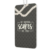 Funny Girl Quotes Pearls Black Car Autolufterfrischer (Links)