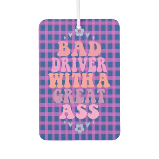 Funny Girl Quotes Pink Car Autolufterfrischer (Vorderseite)