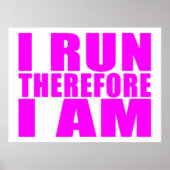 Funny Girl Runners Quotes : Ich führe, also bin ic Poster (Vorne)