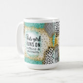Funny Girl Runs auf Caffeine Sarcasm Tasse Geschen (Vorderseite Links)