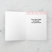 Funny Girl to Girl Cartoon Cow Animal Danke (Innenseite)