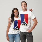Funny Girl Vintag Post Card Paris T-Shirt (Unisex)