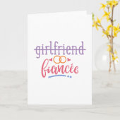 Funny Girlfriend Fiancee Verlobung Ideen Karte (Gelbe Blume)