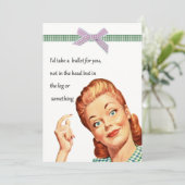 Funny Girlfriend Freundschafts-Grußkarte (Stehend Vorderseite)