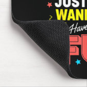 Funny Girls Just W Have Fun Awesome 70's 80's 90's Mousepad (Ecke)