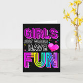 Funny Girls just Wanna Spaß haben Phantastischen 7 Karte (Gelbe Blume)