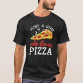 Funny Girls Pizza Lover Geschenk für Kinder Frauen T-Shirt (Vorderseite)