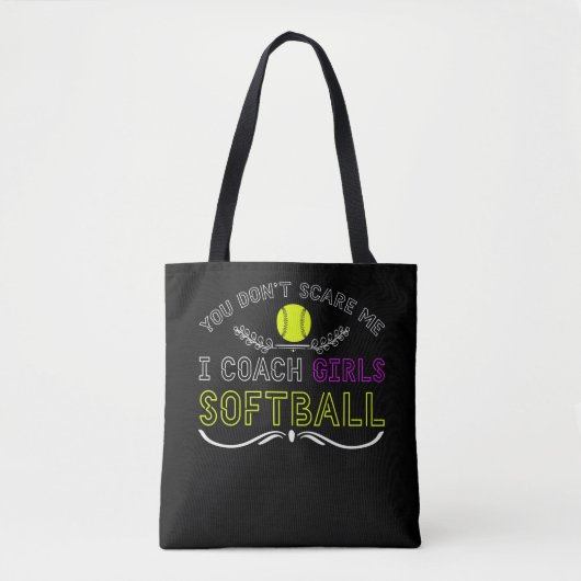 Funny Girls Softball Coach Tasche (Vorderseite)