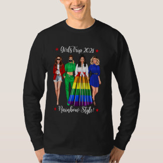 Funny Girls Trip Lgbtq Urlaub Gay Frau Lesbian T-Shirt