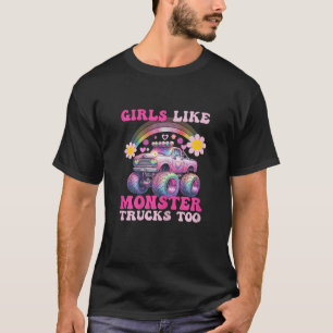 Funny Girls wie Monster Trucks zu rosa Monster T T-Shirt
