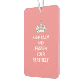 Funny Girly Behielt Calm Pink Autofahren Spaß Autolufterfrischer (Links)