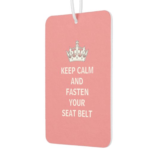 Funny Girly Behielt Calm Pink Autofahren Spaß Autolufterfrischer (Links)