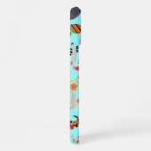 Funny Girly farbenfrohe Aztec Patterns Mustaches iPhone Hülle (Rechte Seite)