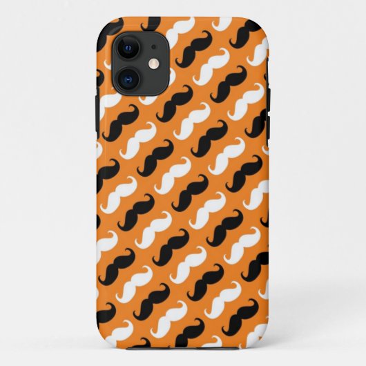 Funny Girly Mustache 3 Case-Mate iPhone Hülle (Rückseite)