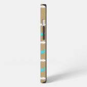 Funny Girly Mustache 3 iPhone Hülle (Linke Seite)