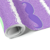 Funny Girly Mustache 4 Geschenkpapier (Rolleneckpunkt)