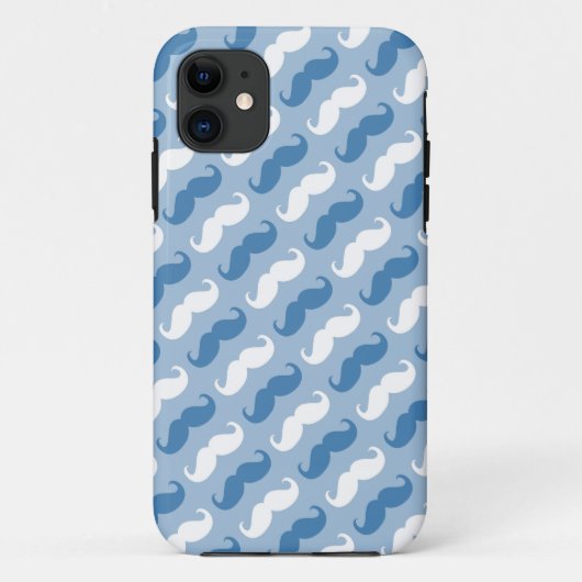 Funny Girly Mustache 7 Case-Mate iPhone Hülle (Rückseite)