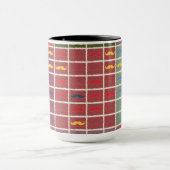 Funny Girly Mustache Tasse (Zentrum)