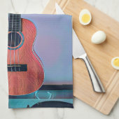 Funny gitarre Liebhaber Geschenk Geschirrtuch (Viertel Falte)