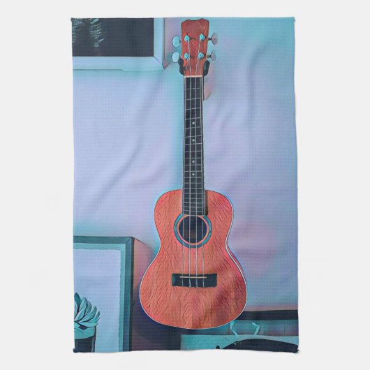 Funny gitarre Liebhaber Geschenk Geschirrtuch (Vertikal)