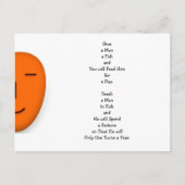 Funny Give a Man a Fish IRL LOL Quote Spaß Witty Postkarte (Vorderseite)