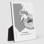 Funny Give me Courage Plaque Fotoplatte (Seite)