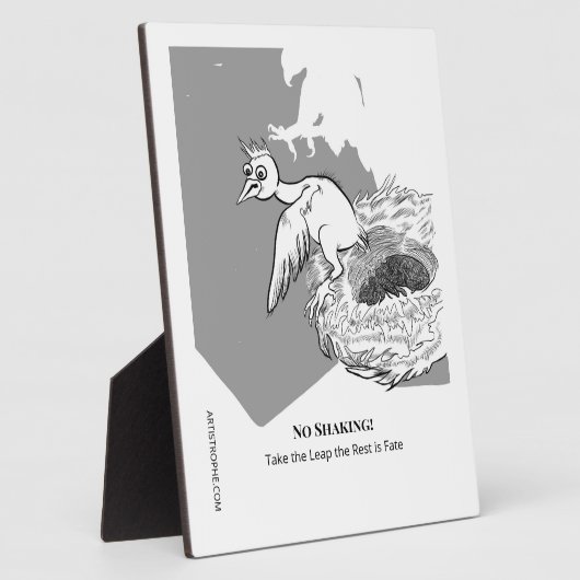 Funny Give me Courage Plaque Fotoplatte (Seite)