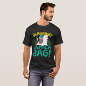 Funny Glamping Alpaca T-Shirt (Vorne ganz)