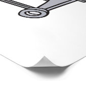 Funny Glamping Cartoon Luxus Camping Poster (Ecke)