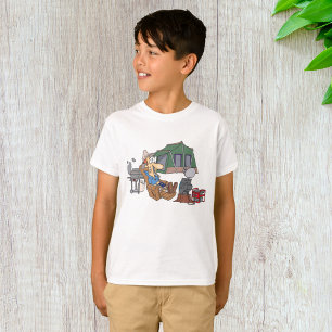 Funny Glamping Cartoon Luxus Camping T-Shirt