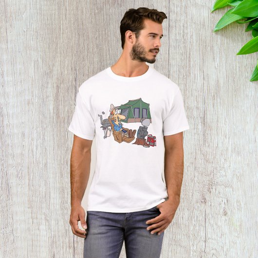 Funny Glamping Cartoon Luxus Camping T-Shirt