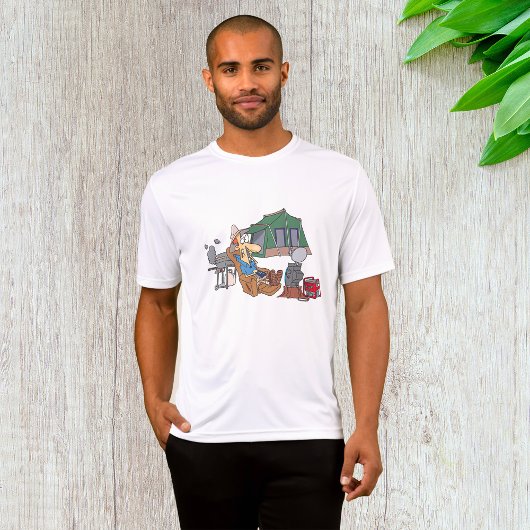 Funny Glamping Cartoon Luxus Camping T-Shirt