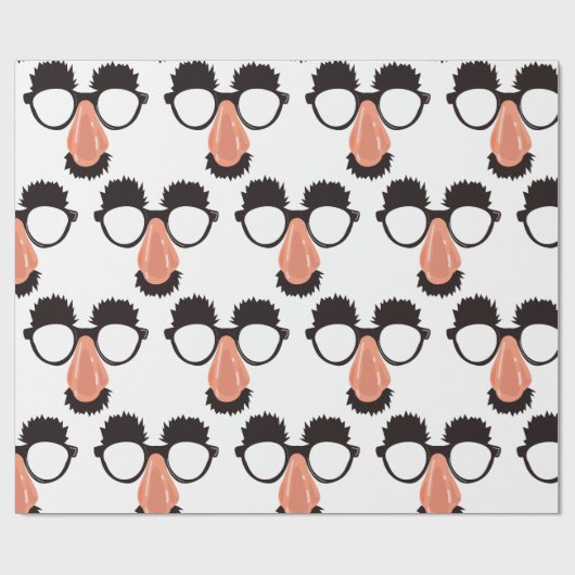 Funny Glasses Geschenkpapier (Flach)