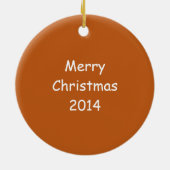 Funny, glatt, tricolor Guinea Pig Face Keramikornament (Hinten)