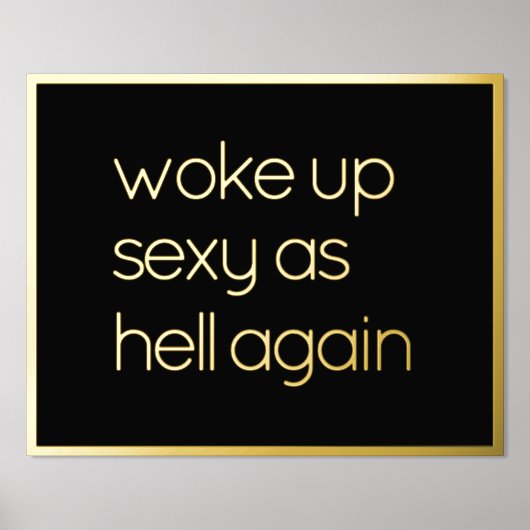 Funny glauben an Ihr selbst Zitat Gold Foil Prints Foliendrucke (Vorderseite)