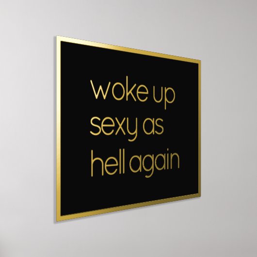 Funny glauben an Ihr selbst Zitat Gold Foil Prints Foliendrucke (Ablage )