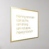 Funny glauben an Ihr selbst Zitat Gold Foliendrucke (Ablage )