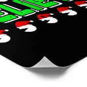 Funny glauben an Weihnachten Weihnachten Weihnacht Poster (Ecke)