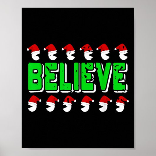 Funny glauben an Weihnachten Weihnachten Weihnacht Poster (Vorne)