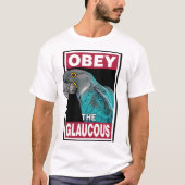 Funny Glaucous macaw GRAY HEAD - Vogelkunst T-Shirt (Vorderseite)