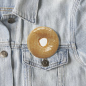 Funny Glazed Donut Doughnut Button (Beispiel)