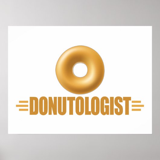 Funny Glazed Donut Lover Poster (Vorne)