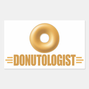 Funny Glazed Donut Lover Rechteckiger Aufkleber